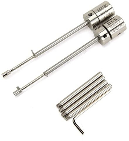 YQLEISHI Professional Lock Pick Tools Locksmith Repair Tools Univesal Type Flagpole Blade Lockplate with Notched(Stainless Steel, Silver)