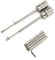 YQLEISHI Professional Lock Pick Tools Locksmith Repair Tools Univesal Type Flagpole Blade Lockplate with Notched(Stainless Steel, Silver)