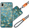 JEZSTHAI Schutzhülle Kompatibel mit Wiko Y80 Hülle Silikon Dünn mit Muster Design,Weiche Flexibel Stoßfeste Handyhülle mit Handykette & Handykordel zum Umhängen,Nr.A10