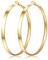 PABBEU 5mm Breit Creolen Gold Groß Ohrringe Gold Creolen Leicht 14K Gold Ohrringe Hypoallergen Goldene Ohrringe Damen Mädchen 40/50/60/70mm