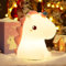 One Fire Veilleuse Bébé, 16 Couleurs Licorne, Dimmable, 1200 mAh USB Rechargeable, Silicone Lampe Enfant, Veilleuse Fille