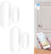 Sensor de Puerta WiFi Smart Tuya - Juego de 2 Sensores Inalámbricos para Puertas y Ventanas, Alarma de Seguridad para el Hogar