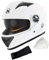 Casco integrale con visiera parasole, casco da moto integrato con parasole per moto, per uomo, traspirante, per uomo e donna
