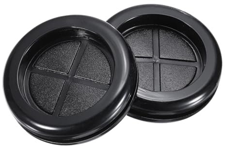 QUARKZMAN Pasacables de Goma Redondo de Doble Cara, Diámetro de Montaje de 38 mm, Diámetro Interior de 30 mm para Protección de Cables, Juego de 4 Unidades