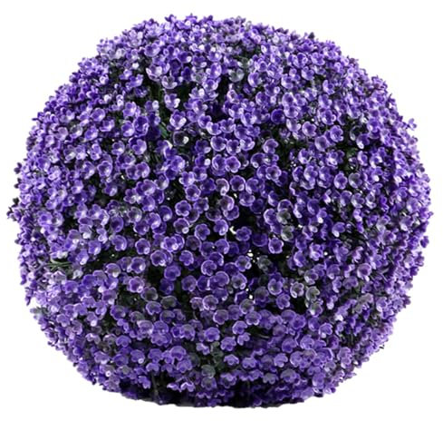 Streysisl Bola de topiario Artificial, Bola de topiario Artificial de Plantas, Bola de Hierba Verde, Bola de topiario de boj Viva, Bola de topiario de boj, Resistente a los Rayos UV, decoración ví da