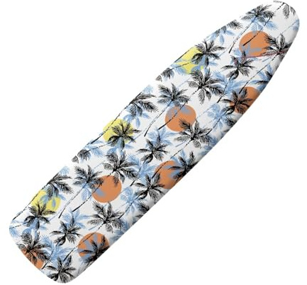 Coloranimal Sommer Hawaii Bügelbrettbezug Dicke Bügelbrettbezüge mit elastischem Rand Verschleißfeste Eisenbezüge zum Bügeln Weiche Mode Bügelbrettbezüge Ärmel Bügelbrett Gepolsterter Bezug