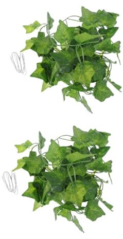 Sosoport 2 Pièces Guirlande De Verdure De Vignes De Jungle Suspendues Plantes De Terrarium Bande De Rotin Plante Artificielle Vigne pour Reptiles Vigne De Scindapsus Artificielle Guirlande