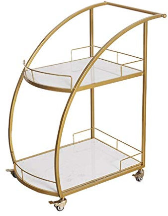 Barwagen aus Metallgeflecht, 3 Etagen, mit Weinregal und Allzweckregal, Servierwagen, Aufbewahrungseinheit