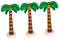 IWOWHERO 3st Aufblasbare Kokospalme Handfläche Aufblasen Dekoration Für Strand-mottopartys Aufblasbare Groß Hohe Aufblasbare Palmen Sprengen Aufblasbares Strandspielzeug PVC