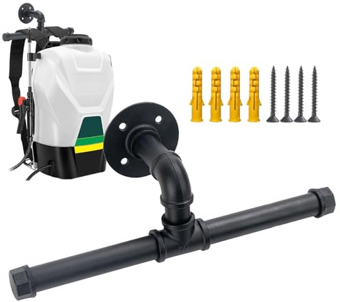 Decorhome Hanger Backpack Blower Rack - Wall Mount Garden Sprayer Leaves Blower Hanger Rack - Sturdy Space Saving Wall Tool Storage for Enhanced Garage Efficiency