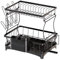 Bridgify Escurridor de platos de dos niveles