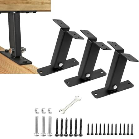 Staffe per pergola - Kit per pergola in acciaio inossidabile, staffa per trave del tetto in acciaio inossidabile per carichi pesanti | Hardware di supporto per pergola regolabile, staffe per montanti