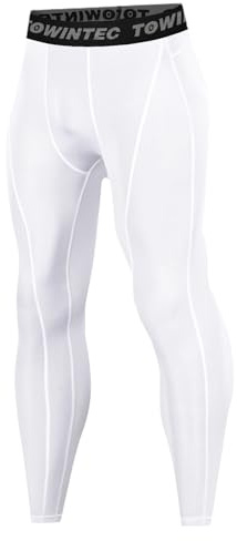 Towintec Pantaloni a Compressione da Uomo Calzamaglia da Corsa Traspirante