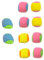 DRESSOOS 10St GOO-Ball brausetabletten Sport Activity für Klebriger Ball kinderknallzeug spielsachen für draußen Klebeball Ballspiel fangen Schlagball werfen Stoff Colorful
