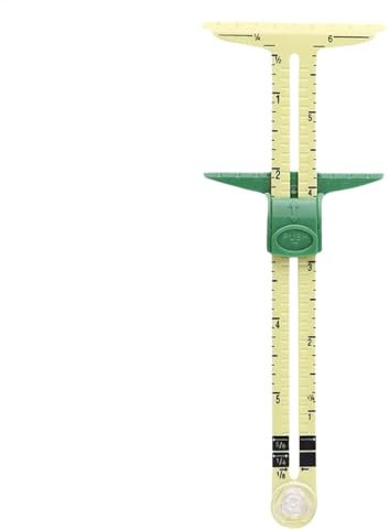 Strumenti di misurazione per cucito, righello scorrevole a forma di T, righello scorrevole 5 in 1, righello da cucito con calibro a T, strumento di misurazione per orli, per lavori di cucito,