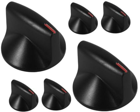 SHINEOFI 3 Paare Gasbereichsteuerungsknöpfe Herd Kochtop -ofen -rangknopf Ersatzuniverseller Herdknopf Für Gasherde