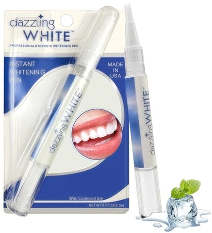 2 Pezzi Penna Sbiancante Denti Professionale,Dentale Rimozione Macchie Dentali，Gel Sbiancante Delicato，Penna Teeth Whitening，Rimuove Macchie di Caffè, Tè e Fumo，Kit Sbiancamento Dental,