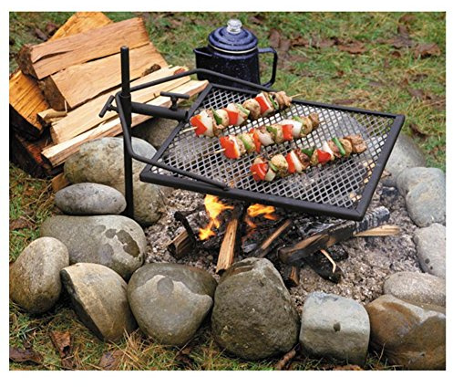 Adjust-A-Grill Camping Grill - Makes Outdoor Cooking Easier and Safer