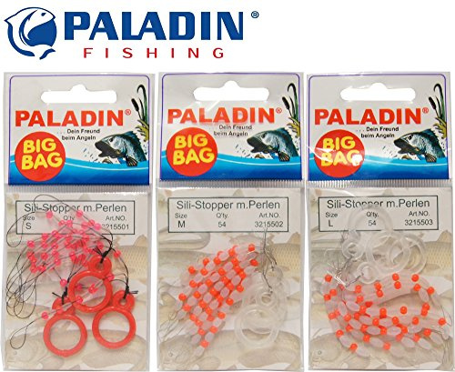 54 Paladin Silikon Stopper Perlen Schnurstopper Spirolino Pose, Größe:L