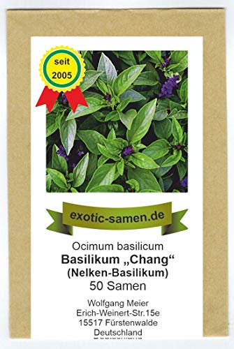 Ocimum basilikum - Thai-Basilikum Chang Nelken-Basilikum - 50 Samen