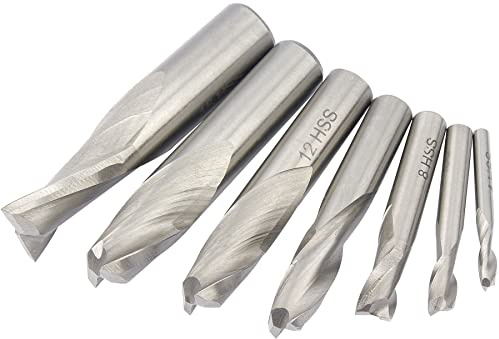 Draper HSS End Mill Set Dia. Two Flute, 4-16mm 04663
