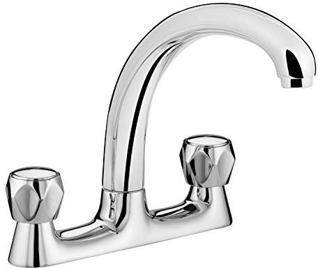 Bristan VAC DSM C MT Value Club Deck Kitchen Sink Mixer Tap with Swivel Spout, Chrome
