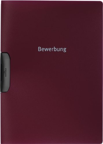 Durable Klemm-Mappe Duraswing job, Bewerbung, bis 30 Bl., 25 St., rot, 2289-31