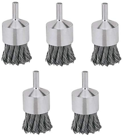 DeWalt DW4902 Knot Wire End Brush, 1 x 1/4 in. - Quantity 5