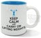 Keep Calm and Carry on Lifting Weights, Vintage, Gym, Weight Training, Sport, Funny Gift idea, Blue Inside, Ceramic Mug, Cup