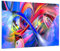 Moderne Impression sur Verre 100x70cm Image Tableau en Verre Decoration Murale Résumé illustrations graphiques couleurs Grand Tableaux Decoratifs Chambre Horizontal Deco Salon Art GAA100x70-2294