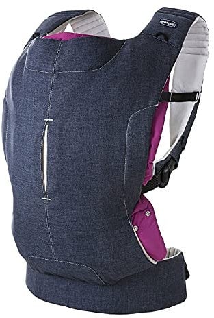 Chicco Myamaki - Portabebés con 3 posiciones hasta los 15kg, color Denim Cyclamen