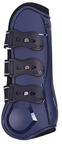 QHP Gamaschen Champion mit elastischen Schnellverschlüssen Airflow-Neoprenfutter (Vollblut, Navy)