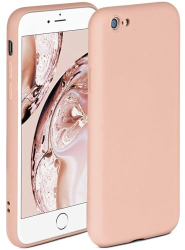 ONEFLOW Soft Case für iPhone 6s / iPhone 6 Hülle aus Silikon mit Kameraschutz, Silikonhülle mit erhöhtem Schutz fürs Display, Backcover Schutzhülle, weiche Handyhülle, Rosa