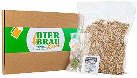 Braupartner BierbrauKiste Nachfüllpack HELLES | Echte Rohstoffe | zum Nachbestellen und erneuten Brauen mit dem Bierbrauset
