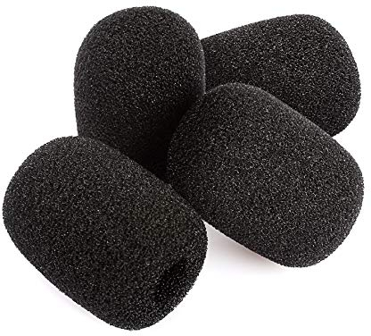 YunYiYi 2 Paar Mikrofon-Schaumstoffabdeckungen kompatibel mit Astro A10 A20 A30 A40 A40 TR A50 Headsets Mikrofon-Schaumstoffabdeckungen