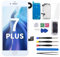 CYKJGS Screen Replacement for iPhone 7 Plus White 5.5 with Home Button LCD Touch Digitizer Display Frame Assembly with Front Camera, Ear Speaker, Full Repair Tools Kit Glass Screen A1661 A1784 A1785