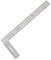 KONAMO 1 Piece L Shape Square Metal Ruler 90 Degree Metal Right Angle Ruler Square for Engineers Wood Measuring Tool (30cm/1mm)