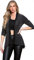 H&F Girls Womens Ladies Waterfall Open Drape Long Sleeve Sparkling Glitter Shiny Sequins Laurex Cardigan Novelty Party Top Floaty Duster Coat Blazer Dress Plus Size 14-28 (20, Glitter Red)