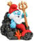 Smurfs AquaDella Aqua Della, Die Schlümpfe Unterwasser-Neptun-Figur, 9,4 x 6,8 x 8,5 cm, sehr detailliert und aus Polyesterharz, ungiftig und pH-neutral, für Süß- und Salzwasseraquarien