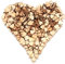 500 Pcs Wooden Hearts, Heart Wooden Discs, Unfinished Blank Wooden, Basswood Sheets Decorations for DIY Arts and Crafts, Wood Burning, Decoration
