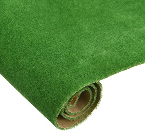 sourcing map Kunstgras Matte Realistische Rasenattrappe für Garten Deko Tisch 50cmx50cm Grün