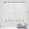 Dalina Textil - Cortina de Cocina Translúcido con Bordado, Cortina Media Altura para Cocina, Comedor, Marco de Puerta Tejido Gasa Fina(2 Piezas 100 x 140 cm, Flores)