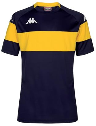 Kappa DARETO T-Shirt, Blu Marino, Giallo, XL Uomo
