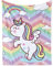 Einhorn Kuscheldecke für Mädchen Geschenk, Flauschig Regenbogen Einhorn Kinder Decke, Weich Flanell Fleece Wohndecke für Baby Einhorn Couchdecke Sofadecke für Kleinkind Geburtstagsgeschenk 100x130 cm