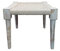 Tabouret tissé en corde blanc cassé 40x40cm - AGNEL 285 -