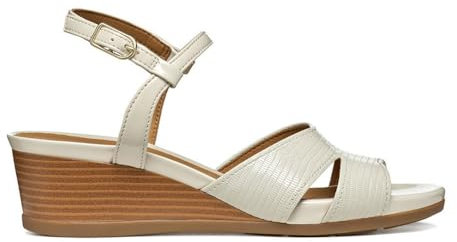 Geox Sandalo da donna D MarYKARMEN A Wedge, LT Sand, 39 EU, Sabbia, 39 EU