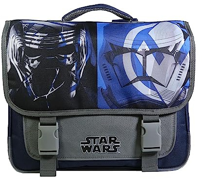 Bagtrotter Schulranzen 38 cm Disney Star Wars Grau und Blau
