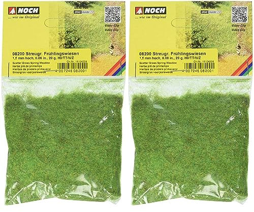 NOCH- 1.5 mm Scatter Grass Spring Meadow Landscape Modelling Hierbas “Pradera primaveral” (8200) (Paquete de 2)