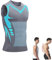 Sovtay 2024 Neue Duneva Abnehmweste, Vitalvest Abnehmweste, Ionic Shaping Herren Bequemer Und Atmungsaktiver Eisseidenstoff Für Herren, Herren-Kompressionsshirt (Grey,XL)