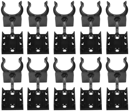 cyclingcolors 10x küchen sockelleisten clips möbelfuß Sockelblendenhalter befestigungsclip sockelfußclip sockelleistenfuß kunststoff, Ø 26mm